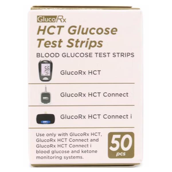 GlucoRx HCT 50 Blood Glucose Test Strips Ferris Chemist